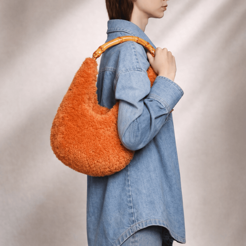 Bamboo Muse – Eco - fur & Crochet Bag Made in Italy - Bagfy