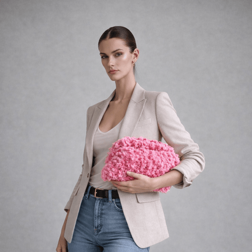 Bubble Muse| Eco - fur & Crochet Bag Made in Italy - Bagfy